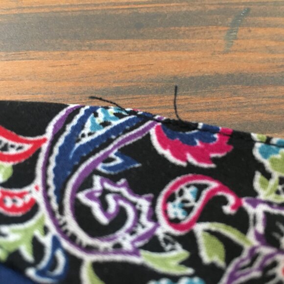 [White Stag] Sheer Paisley Button Down Shirt | See Measurements | Good - Picture 8 of 9